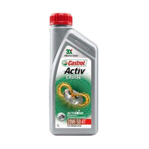 Castrol Activ Cruise 4T 20W-50 Engine Oil for Bikes (1 L)