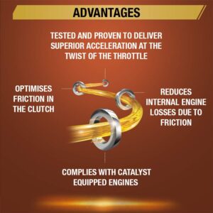 Castrol POWER1 4T 10W-30 API SL Synthetic Engine Oil for Bikes (900ml)