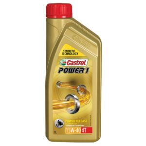 Castrol POWER1 4T 15W-40 API SN Synthetic Engine Oil for Bikes (1L)