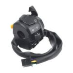 Handle Bar Switch-Left Hand With Dipper , Passing,Horn,Indicator & Vertical Decompression Choke -9 Pin Blacjk Female Coupler |Electra (Uno Minda)