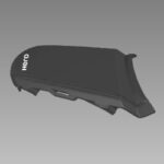 SET , CENTER REAR COWL (PANTHER BLACK METALLIC NH-B08M) | ACHEIVER 150 | HERO