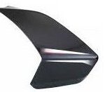 Tank Flap Right Side Black With Silver Decal for Pulsar 125 | Bajaj
