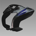Set Front Cowl (Black NH-1(T1) For Hero Splendor Pro