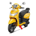 Cover Left Floor Side Jubilant Yellow For Hero Pleasure + 110 | Pleasure Plus |  Pleasure 110 | Pleasure+ Xtec