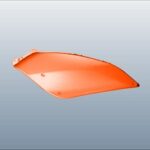 Left Side Body Cover Matt Abrax Orange For Hero Vida
