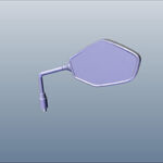 Mirror Assy Right Side Back Techno Blue Metallic For Hero Xpulse 200 4v