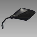 Mirror Assy Left Back Black NH-1 For Hero Xtreme