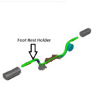 Foot Rest Holder Step Rider Assembly For Bajaj CT110 | CT100