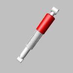 Cushion Assy Rear Candy Ruby Red For Hero Splendor Plus