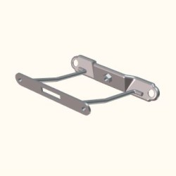 Front No Plate Bracket Comp for Hero HF100 | HF Deluxe