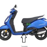 Side Trim Floor Left Side Metallic Blue For Jupiter 110 BS6 | TVS