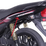 Seat Cowl Ebony Black With Red Decall For Bajaj Platina 110 H Gear