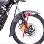 Front Fender W Decall CH Black For Bajaj Platina 110 Disc