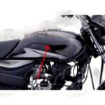 Fuel Tank Ebony Black White Decall For Bajaj Platina 100