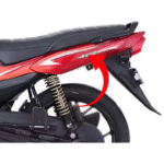 Seat Cowl White Decall V Mat Red For Bajaj Platina 110 Disc