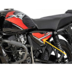 Side Cover Left Flame Red For Bajaj CT110X
