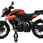 Belly Pan Right Hand Satin Black Orange Dec For Bajaj Pulsar NS125
