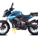 Belly Pan Left Side Satin Black Blue Dec For Bajaj Pulsar NS125
