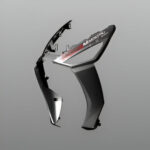 Front Cover Set Panther Black Me For Hero Maestro EDGE 125 FI