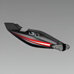 Cowl Right Side Sports Red For Hero Passion Pro | Passion Pro iBS