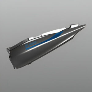 Cowl Rear Left Side Techno Blue Me For Hero Passion Pro