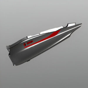 Cowl Rear Left Side Sports Red For Hero Passion Pro
