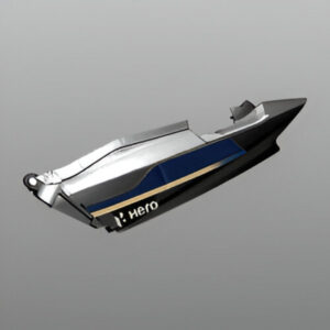 Cowl Rear Left Side Metallic Nexus Blue For Hero Super Splendor FI