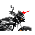 Front Visor WL Type 3 Black Gray For Honda Shine 100