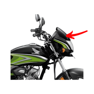 Front Visor WL Type 4 Black Green For Honda Shine 100