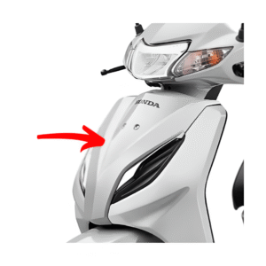 Front Cover Illust Type 3 Pearl Amazing White For Honda Activa