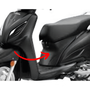 Center Cover NH 1 Black For Honda Activa