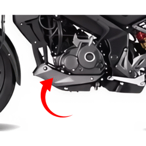 Belly Pan Left Side Glossy Pewter For Bajaj Pulsar NS160