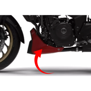 Belly Pan Left Side Canyon Red For Bajaj Dominar 400