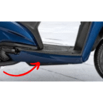 Cover Right Side Trim Metallic Blue For Honda Activa