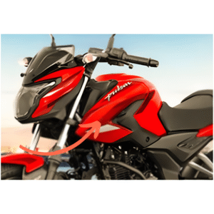 Tank Flap Left Side Rush Red For Bajaj Pulsar P150