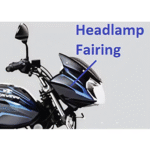 Headlamp Fairing Black And Blue Decall For Bajaj Discover 150